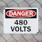 Signmission 480 Volts Danger Sign, Plastic, 10in W x 7in L, 2PK OS-2PACK-DS-P-710-L-19262 - alternate 4